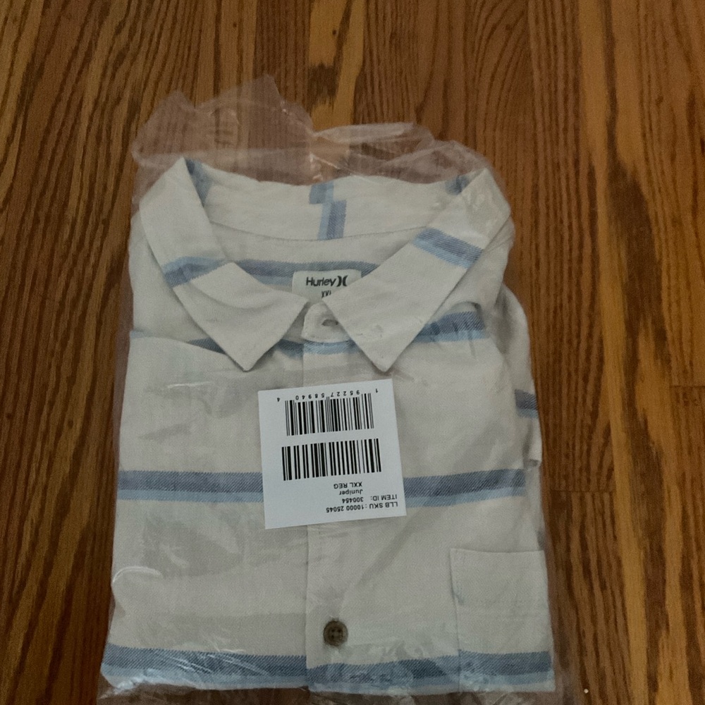 Hurley XL - XXL Rincon Linen button down casual shirt, mens